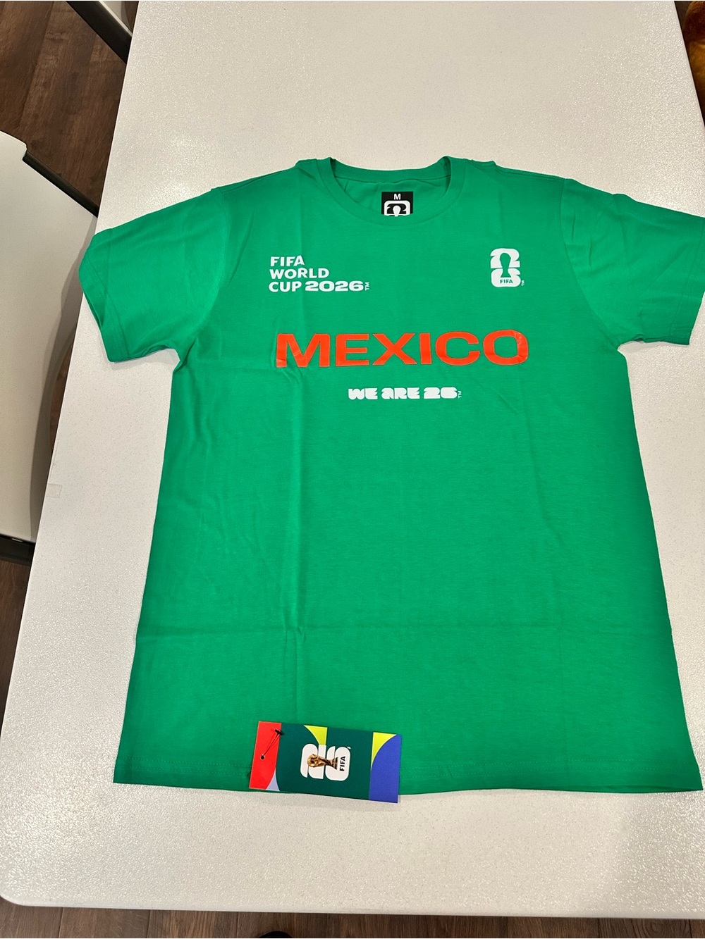 FIFA World Cup 2026 Authentic Mexico Green T-Shirt, Size Medium - Picture 6 of 10